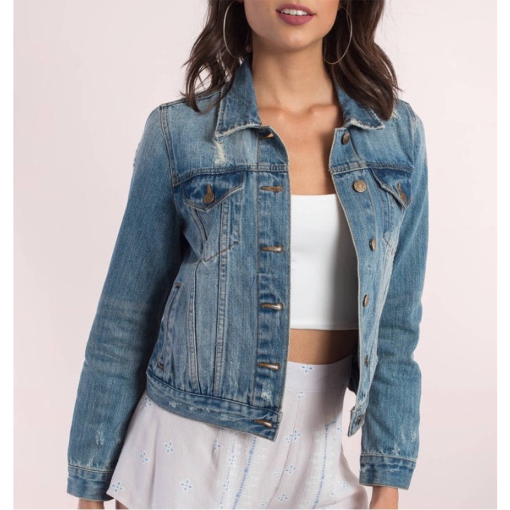 GAP 1969 Distressed Jean Jacket XS